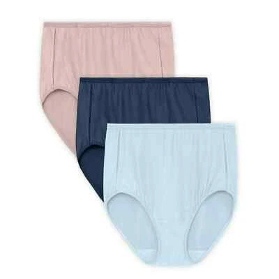 3 Pack Vanity Fair RADIANT Comfort Stretch BRIEF Underwear Sz - 10 3/XL MIX - Image 1 of 4