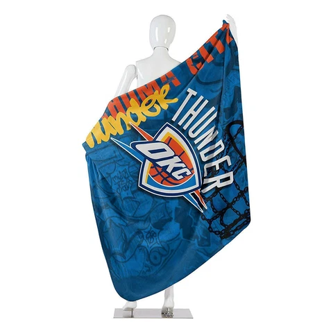 NBA Oklahoma City Thunder Soft Fleece Throw Blanket 50" X 60" Official Licensed Cover