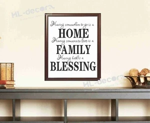 Unframed Quotes Home Family Blessing Poster Canvas Print Decor high quality - Picture 1 of 1