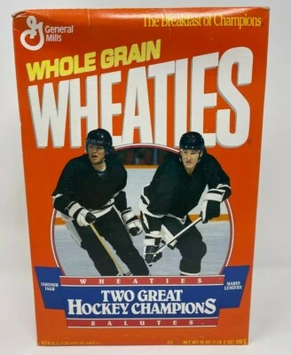 Caja Completa Wheaties Dos Grandes Campeones Jaromir Jagr Mario Lemieux Penguins Foto 1 de 4