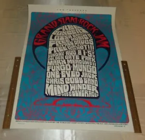 1993 Grand Slam Rock Jam Konzert Poster Golden Gate Park SF - Fungo Mungo - Bild 1 von 7