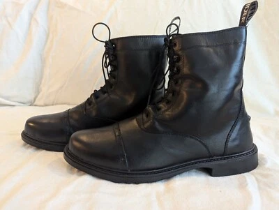 Botas de paddock barrocas con cordones TuffRider para hombre talla 12 de Estados Unidos, negras Foto 1 de 4