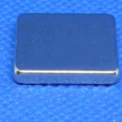 ROCKRIDGE Neodymium Block Magnet 3/4 inch x 3/4 x 1/8 Thick - Higher N48 Power (2 Pack)