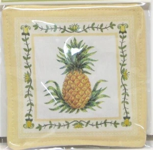 Alice's Cottage Baumwolle Duft Gewürzt Becher Matte Untersetzer Ananas - NEU - Bild 1 von 1