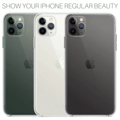 For Apple iPhone 17 16 15 14 13 12 SE Transparent Silicone Clear Back Cover Case