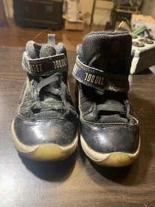 Nike Air Jordan XI 11 Retro BP 2016 Space Jam Black 378040-003 Kids 10C Toddler - Picture 1 of 12