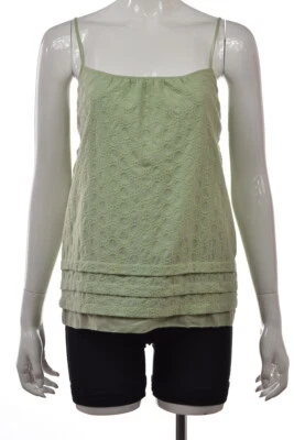 Juicy Couture Womens Top Size P Petite Green Spaghetti Straps Tank Shirt Casual  - Image 1 of 4