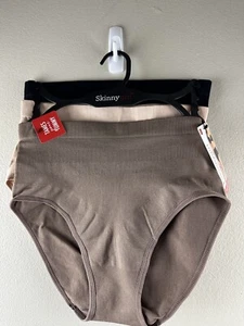 Slip modellante senza cuciture Skinnygirl SG7062 tre paia nero marrone rosa piccolo - Foto 1 di 9