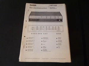 Original Service Manual Schaltplan Saba Hifi Studio 8200 Quadro K - Bild 1 von 1