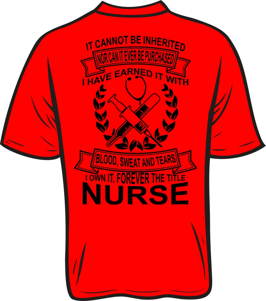 No se puede heredar ni se puede comprar camiseta enfermera Foto 1 de 4