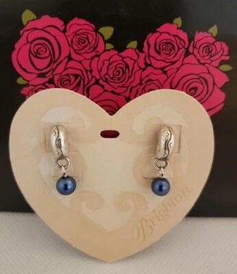 Brighton CALYPSO ~ Pendientes de Perlas AZUL MARINO PERSONALIZADOS ~ Más de 30 Vendidos ~ ¡STOCK LIMITADO! Foto 1 de 2