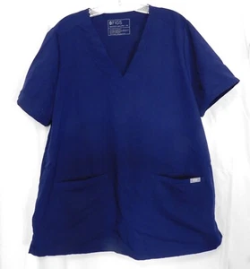 Figs Technical Collection Casma Three-Pocket Scrub Top XL Navy Blue FW1100 - Picture 1 of 5