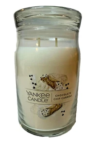 Yankee Candle - Large 20 oz Double Wick Jar Candle - Chocolate Chip Cannoli NEW - Picture 1 of 2