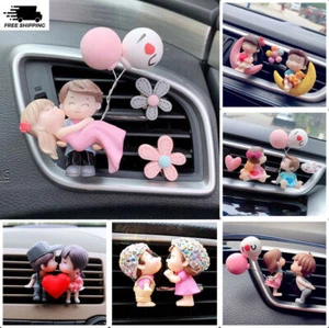 Car Aromatherapy Diffuser Decorative Vents Freshener Perfume Clip Cute Couple - Bild 1 von 16
