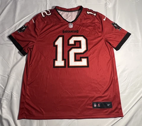 Tampa Bay Buccaneers Tom Brady #12 Nike Red Alternate Legend Jersey 2XL NICE Cover