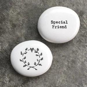 East of India porcelain pebble "Special Friend"  brand new gift - Picture 1 of 1