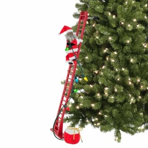 Mr. Christmas Super Climbing Santa Lights and Music African American Santa New - Picture 1 of 2