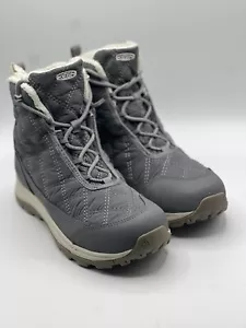 Bota de nieve impermeable invernal KEEN Terradora 2 para mujer, gris imán/acero talla 8,5 - Imagen 1 de 12