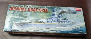 Academy German Pocket Battleship Admiral Graf Spee kit 14103 scatola aperta 1/350 - Foto 1 di 8