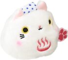 Sanei Onsen Hot Spring Bath Neko Dango Cat Plush Doll Toy 7cm From Japan