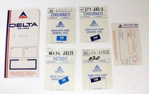 Delta Airlines Jacket Folder Boarding Pass Stubs - Picture 1 of 2