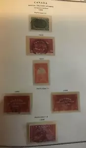 CANADA SCOTT# E1 E2 E3 E4 E5 E6 special delivery stamps F/VF used stamp lot 1898 - Imagen 1 de 6