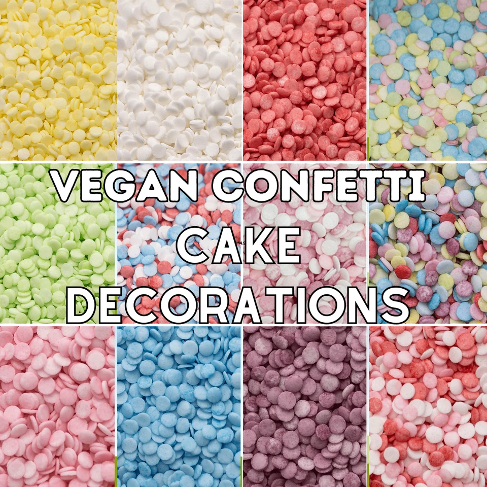 Natural Confetti ( Vegan ) Cake Decoration Sprinkles Cupcake Toppings - Image 1 of 1