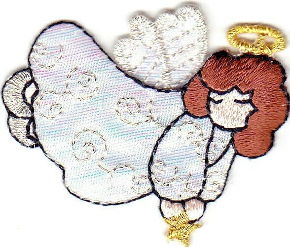 ANGEL Iron On Patch Christmas Religious Angels  - Image 1 of 1