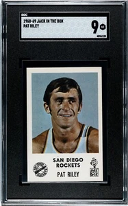 1968 Jack In The Box Pat Riley San Diego Rockets Rookie XRC SGC 9 - Picture 1 of 2