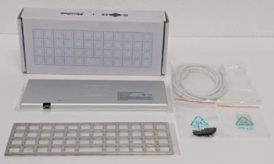 MASSDROP X OLKB-48 PLANCK MECHANICAL KEYBOARD KIT, SILVER CASE, MX COMPATIBLE... - Image 1 of 4