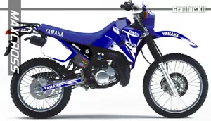 YAMAHA DT125R DT200R 1988 - 1992 MAXCROSS GRAPHICS KIT DECAL FULL Sticker STD3 - Picture 1 of 2