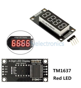 0.56 Inch 4-Bits TM1637 Red Digital LED Display Clock Tube Display for Arduino - Picture 1 of 4