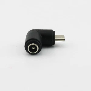 DC 5.5mm x 2.1mm Female To USB 3.1 Type C Male Right Angle Power Supply Adapter - Picture 1 of 8