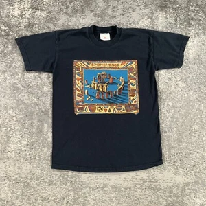 Vintage Stonehenge Shirt Mens Medium M Black Crew Neck Y2K English Heritage Logo - Picture 1 of 10