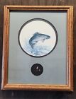 Royann Baum, 1989 Rainbow Trout With Fly Lithograph, Signed, Fish, Framed 8x10