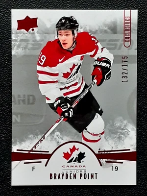 BRAYDEN POINT 2016-17 UPPER DECK TEAM CANADA JUNIORS EXCLUSIVES 132/175    29931 - Image 1 of 2