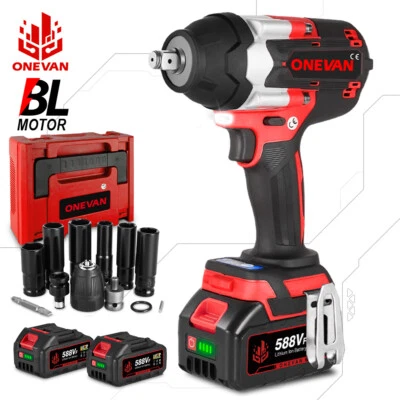 Akku Schlagschrauber 1800Nm Akkuschrauber Schrauber w Koffer Nusssatz Für Makita - Bild 1 von 4