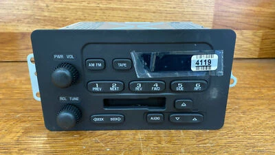 Nuevo DESBLOQUEADO OEM 2000-01-02-03-04-05 Chevy Cavalier, Malibu AM/FM Cassette Radio Foto 1 de 4