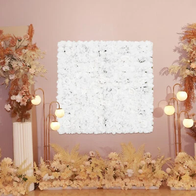 Artificial Flower DIY Wall Panel Wall Mat Silk Floral Wedding Party Background - Image 1 of 4