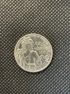 Circulated American Womens Celia Cruz Quarter With Error In Cod We Trust - Image 1 of 4