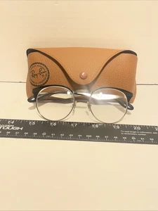 NEU Ray Ban RB6406 2861 Unisex Silber On Top Schwarz Rund Gestell 51/18 - Bild 1 von 6