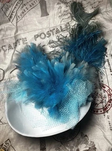 1920s Genuine Vintage Flapper Party Hat Lace Flowered Picture Cartwheel Sun Hat - Picture 1 of 12