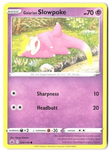 Galarian Slowpoke 054/198 SWSH06: Chilling Reign LP - Picture 1 of 2