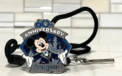 Disney Pin - Cast Member Bolo - Disneyland 60th Diamond Anniversary - Mickey - Image 1 of 4