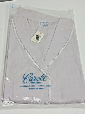 Vtg NIP Carole Sleepware Womens 2 Piece Pajamas = Lavender color = Size Med - Image 1 of 4
