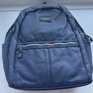 STATE (KENT) RUCKSACK - MARINEBLAU (INNENAUSSTATTUNG) GEFÜTTERT MIT KARTE VON BROOKLYN - HERVORRAGENDER ZUSTAND GEBRAUCHT - Bild 1 von 12