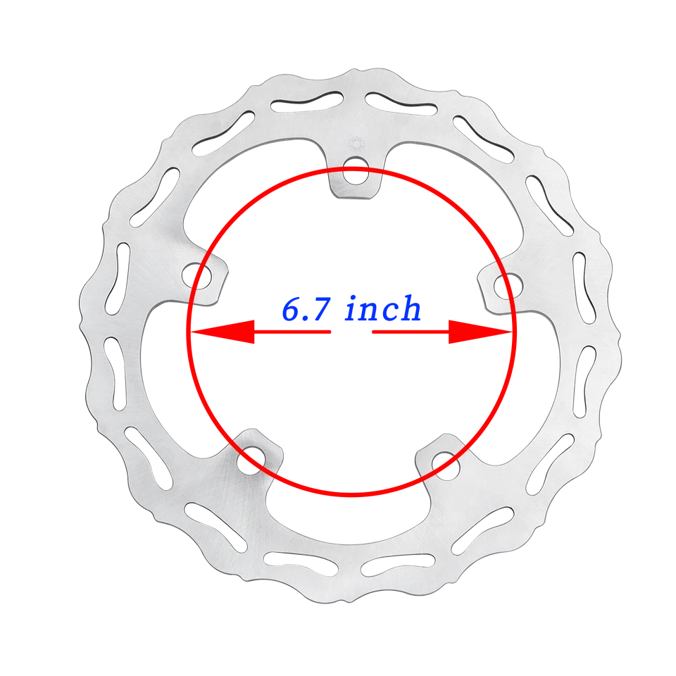 12.6" Front Brake Disc Rotor for Harley 2024-25 Touring Road Glide Street Glide Foto 1 de 4
