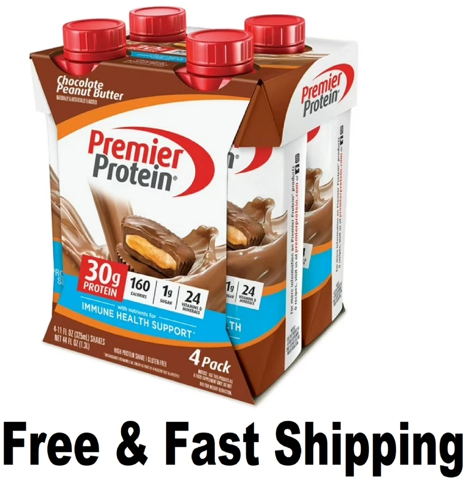 Premier Protein Shake, Chocolate Peanut Butter, 30g Protein, 11 Fl Oz, 4 Ct - Image 1 of 1