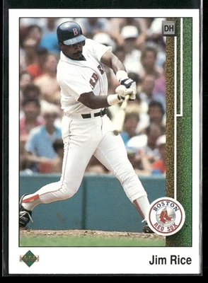 1989 Upper Deck #413 Jim Rice Boston Red Sox - Image 1 of 2