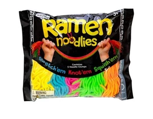 3 Pack Nee Doh Ramen Noodlies Schylling 5 Color Noodle Clumps per Bag NEW SEALED - Picture 1 of 5